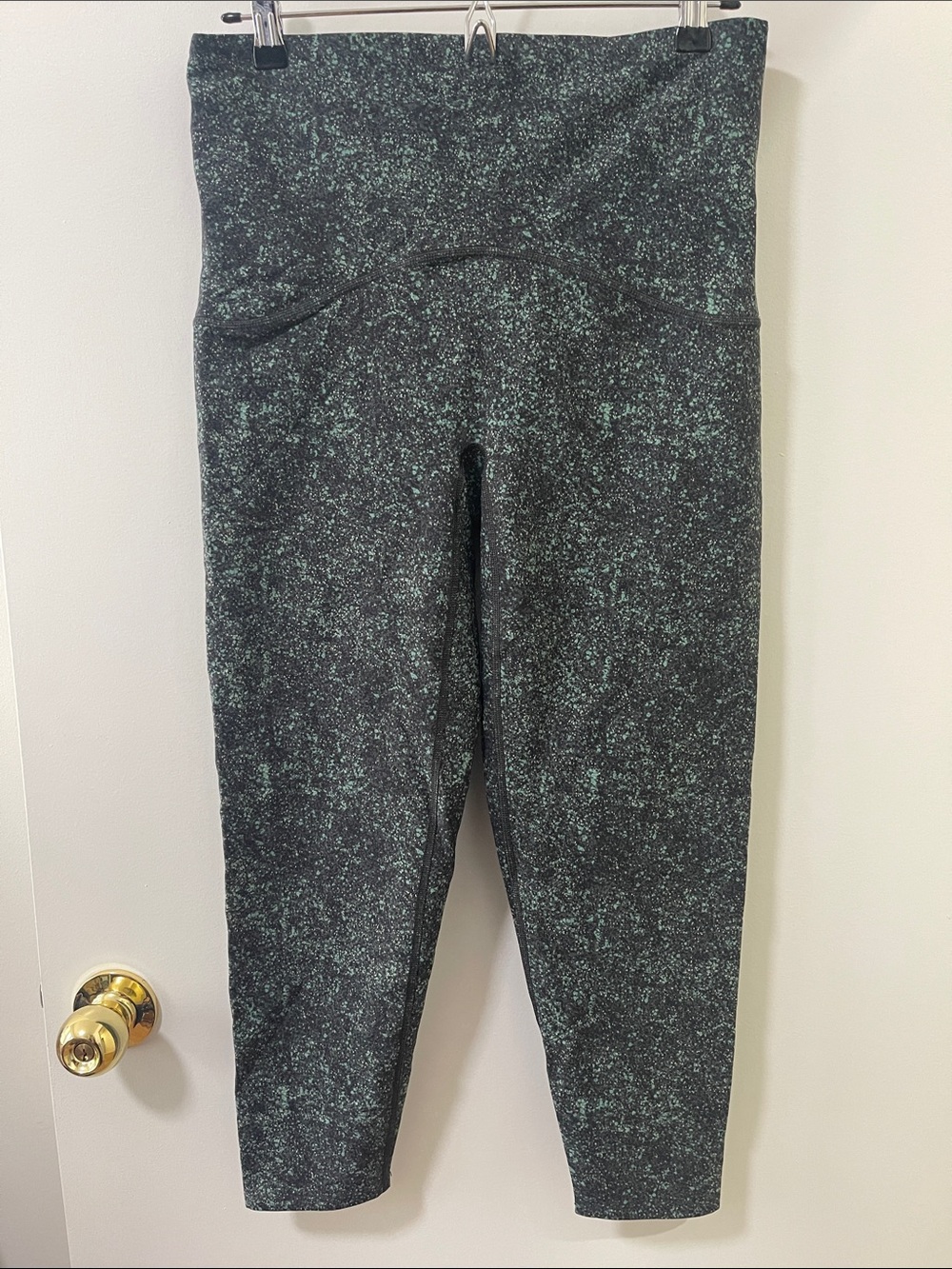 SPANX Booty Boost Green Speckle High-Waist Active Leggings